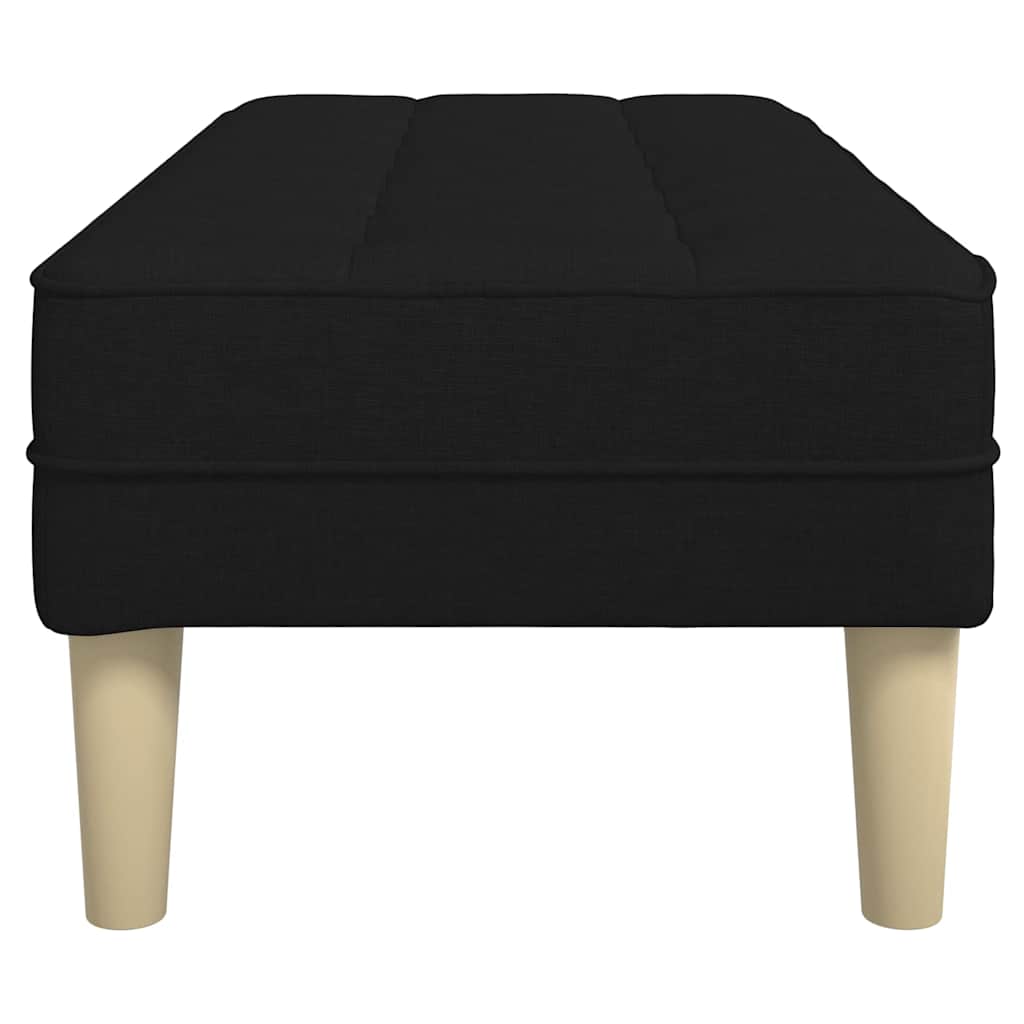 Bank mit Kissen Hellgrau 113 x 57 x 39 cm Stoff