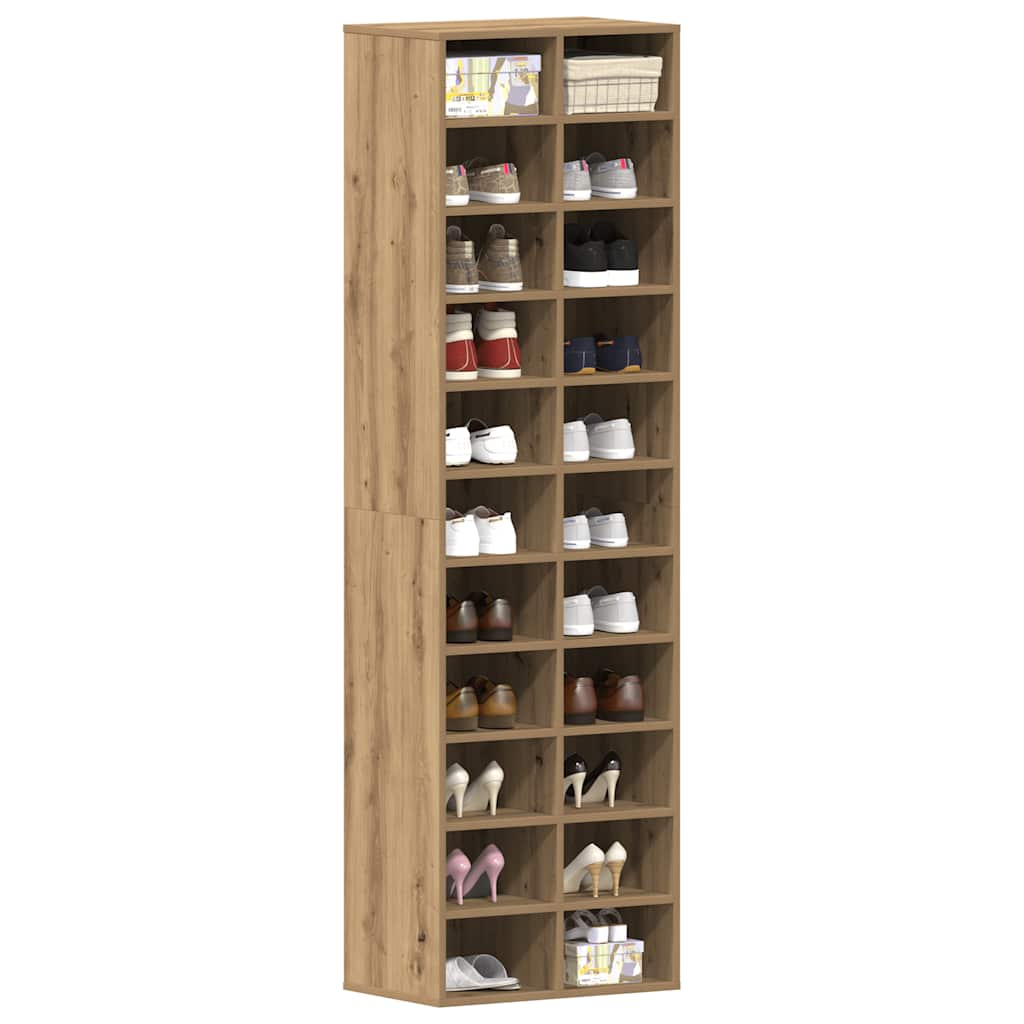 Schuhschrank Weiß 54x34x183 cm Holzwerkstoff