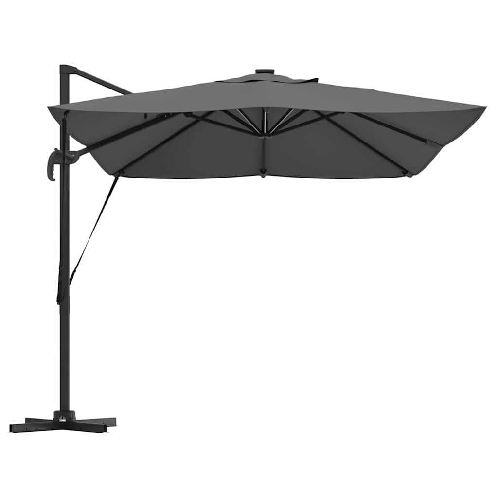Sonnenschirm Sand 352 x 251 x 265 cm Polyester und Aluminium