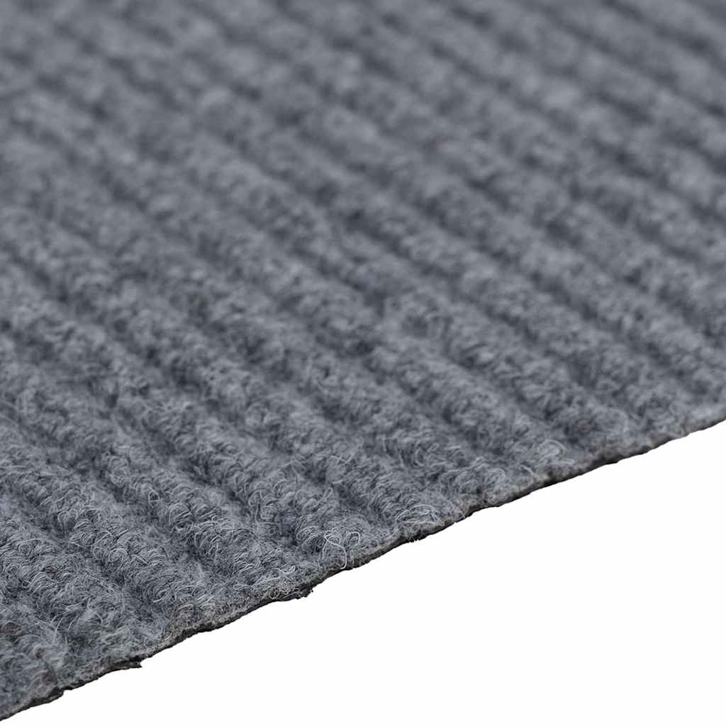 Teppichläufer Grau 80 x 150 cm Stoff