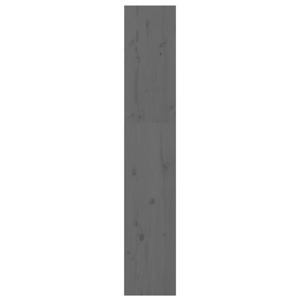 Bücherregal/Raumteiler Grau 60x30x71,5 cm Massivholz Kiefer