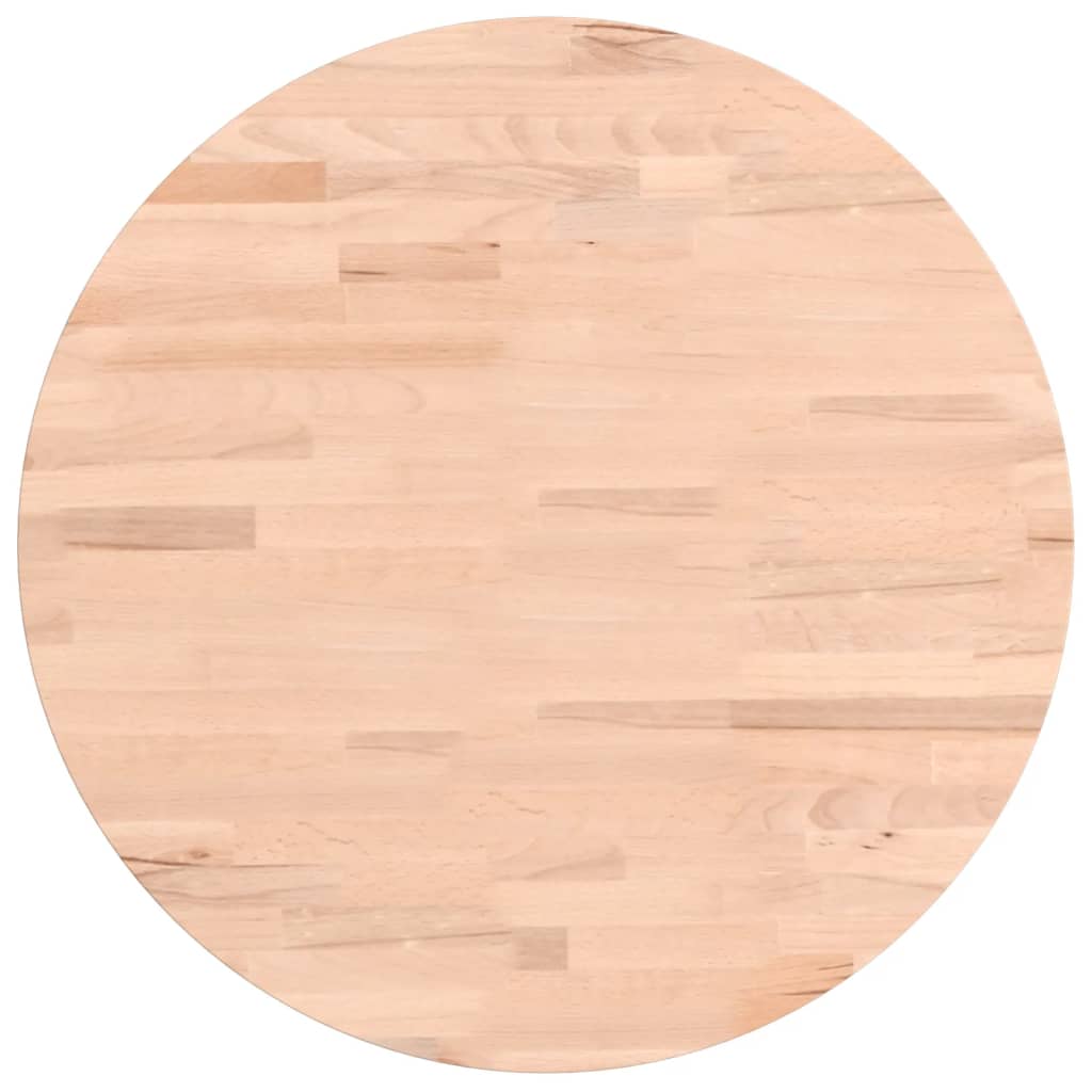 Tischplatte Ø30x1,5 cm Rund Massivholz Buche