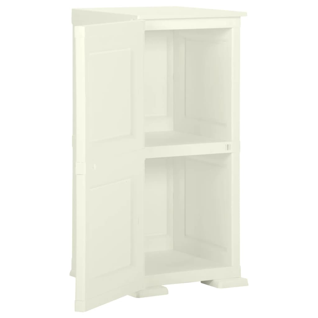 Kunststoffschrank 79x43x125 cm Holzdesign Vanilleeis