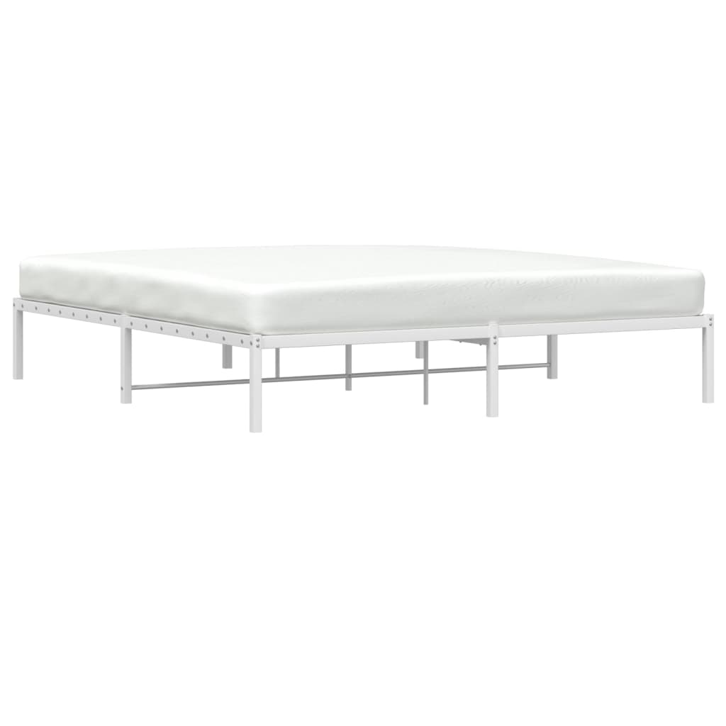 Bettgestell Metall Schwarz 75x190 cm