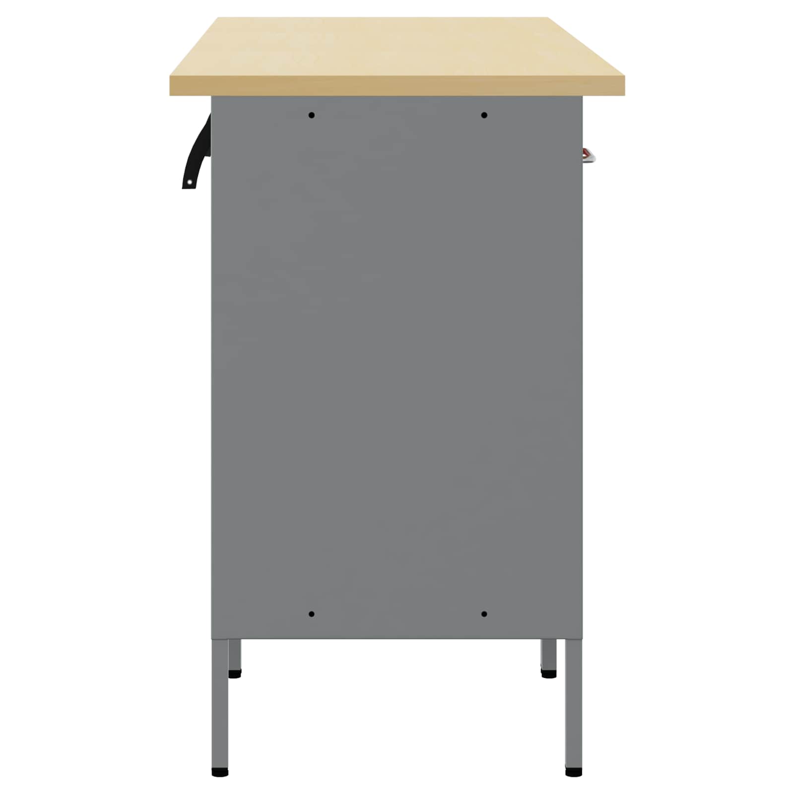 Werkbank mit Schubladen 2 pcs Rot und Grau 100 x 55 x 85 cm