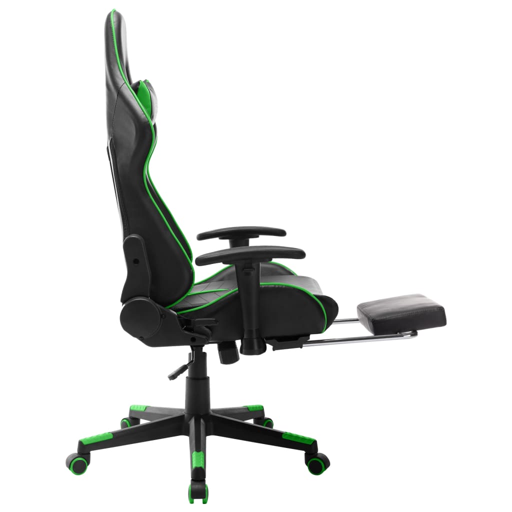 Gaming-Stuhl Schwarz und Blau Kunstleder