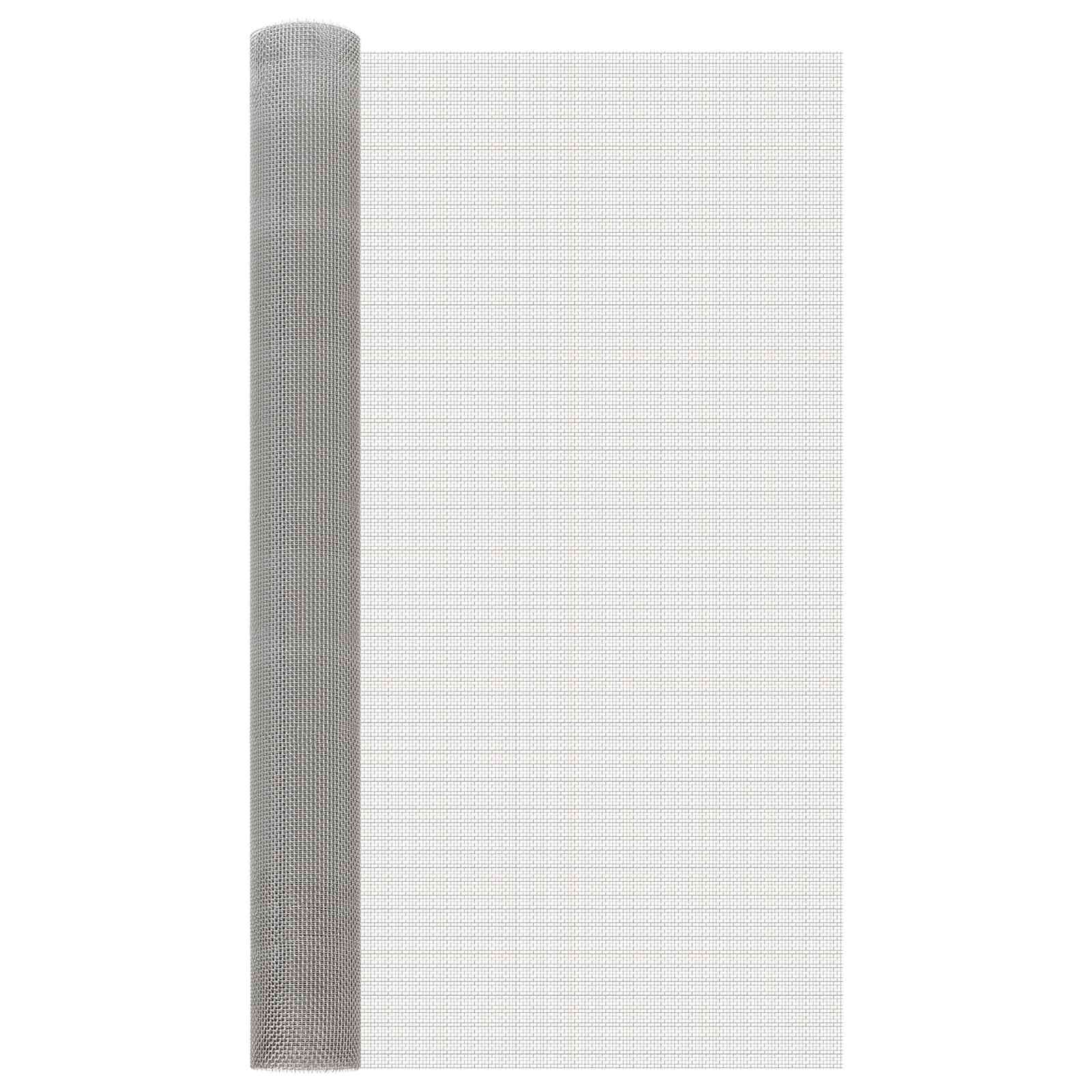 Mesh Bildschirm 20 x 500 cm 20 Mesh Edelstahl 201 Silber