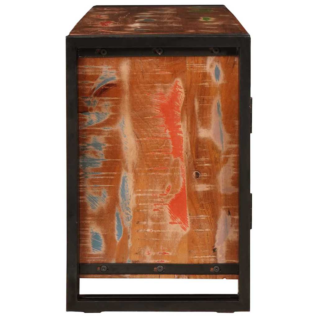 TV-Schränk mit Regal Braun 120 x 33 x 50 cm Massivholz Akazie