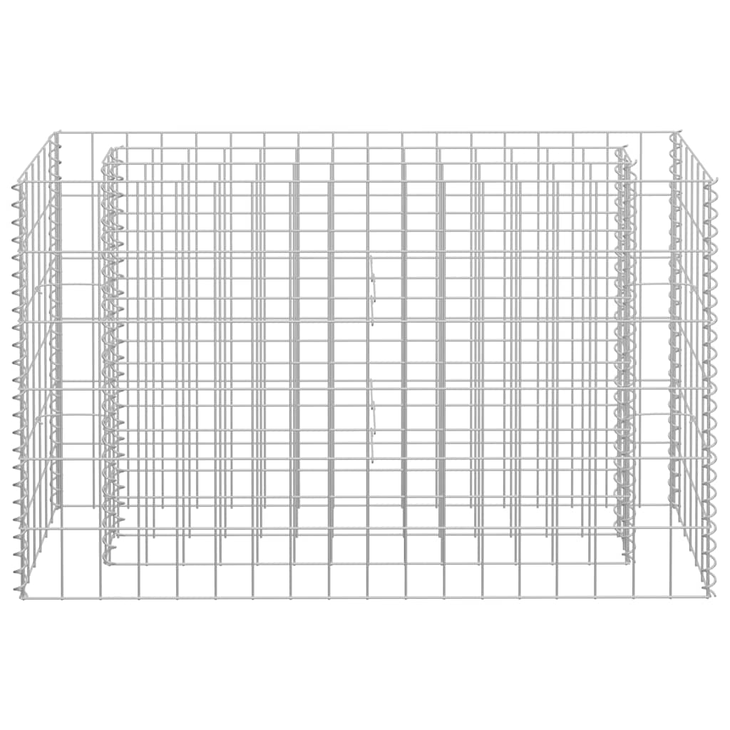 Gabionen-Hochbeet Verzinkter Stahl 90x30x10 cm