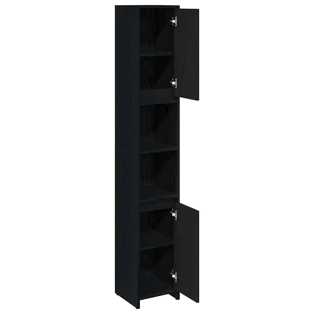 Badezimmerschrank Weiß 30x30x183,5 cm Holzwerkstoff