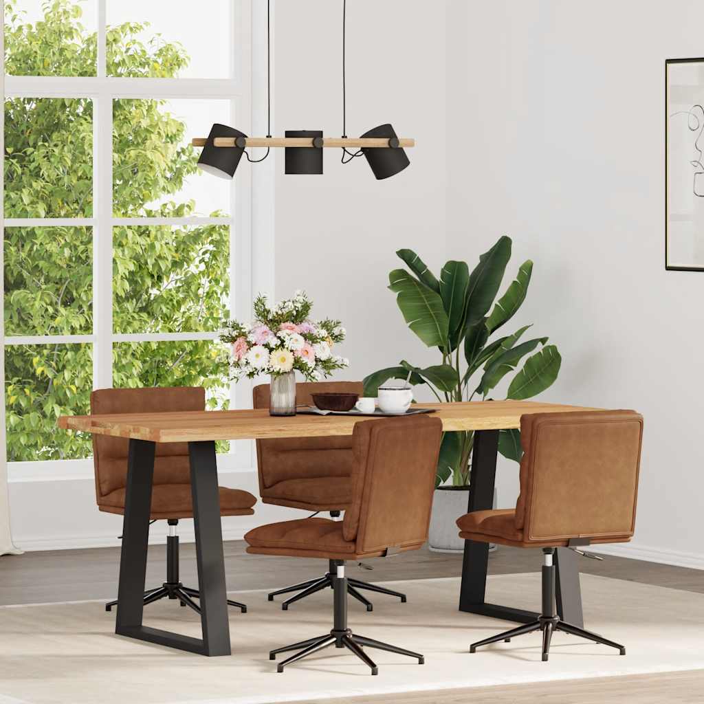 Esszimmerstühle 2 Stk. Schwarz Kunstleder