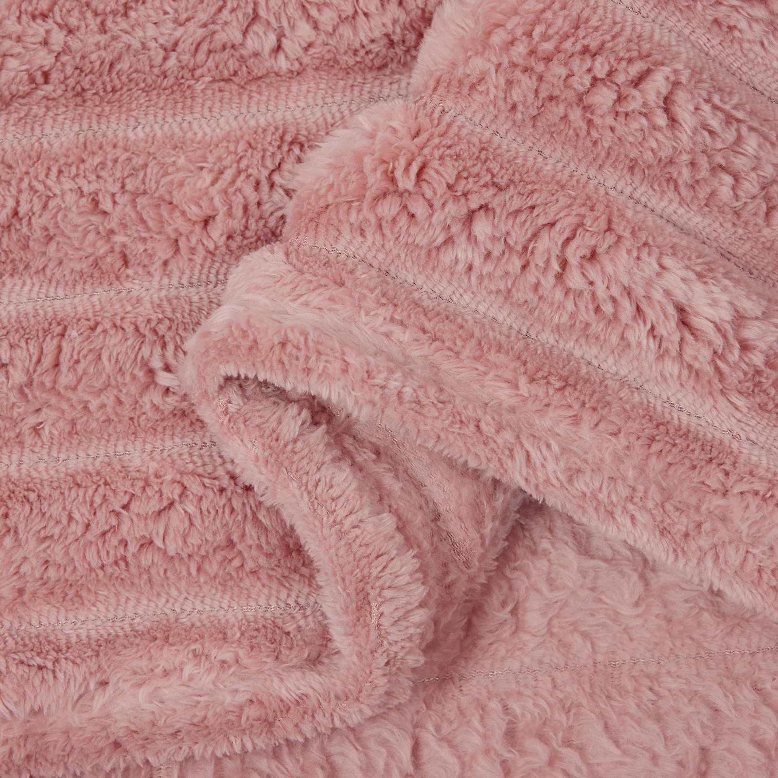 Überwurfdecke Beige 150 x 130 cm Fleece