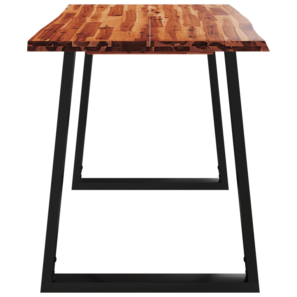 Esstisch Baumkante 140x80x75 cm Massivholz Akazie