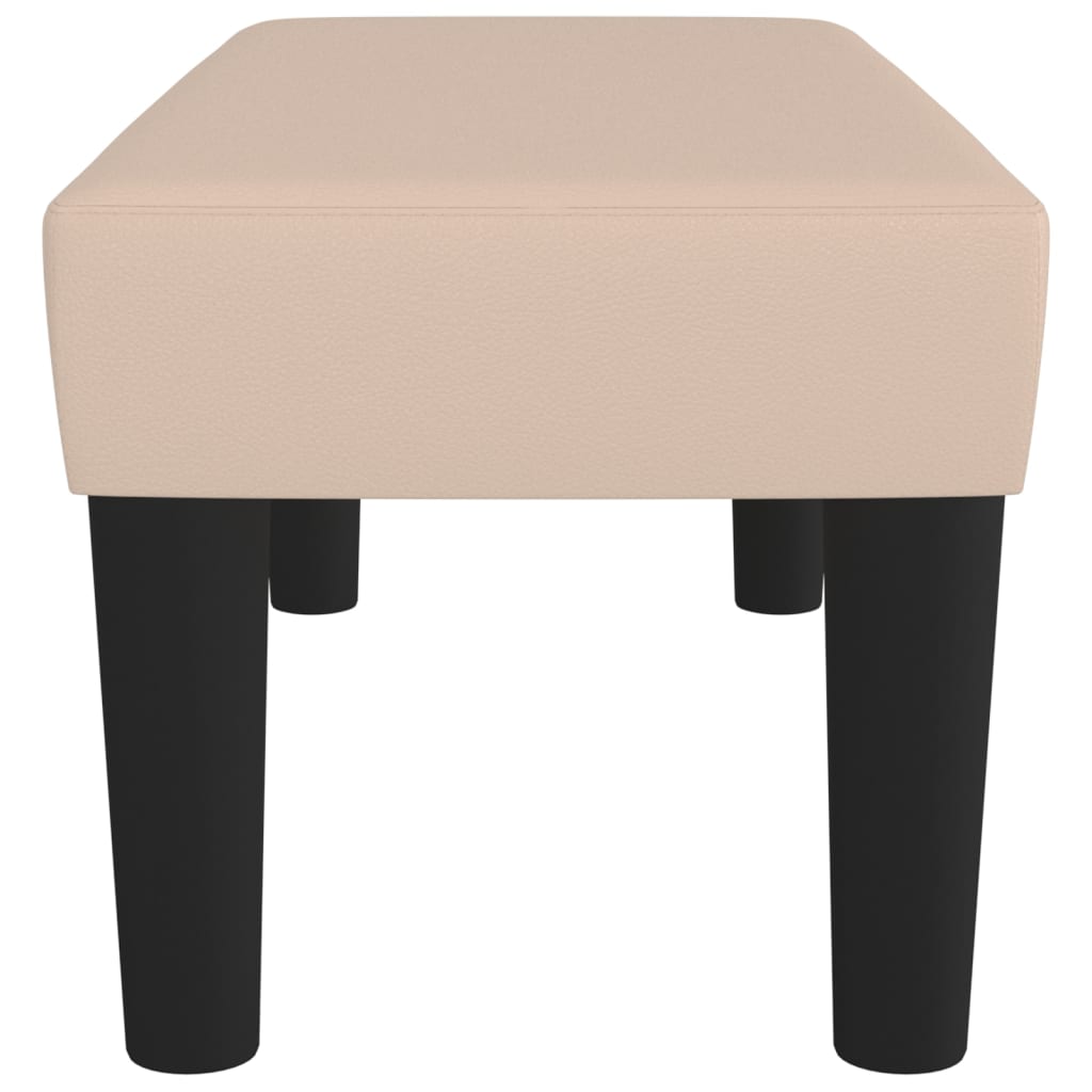 Sitzbank Grau 70x30x30 cm Kunstleder