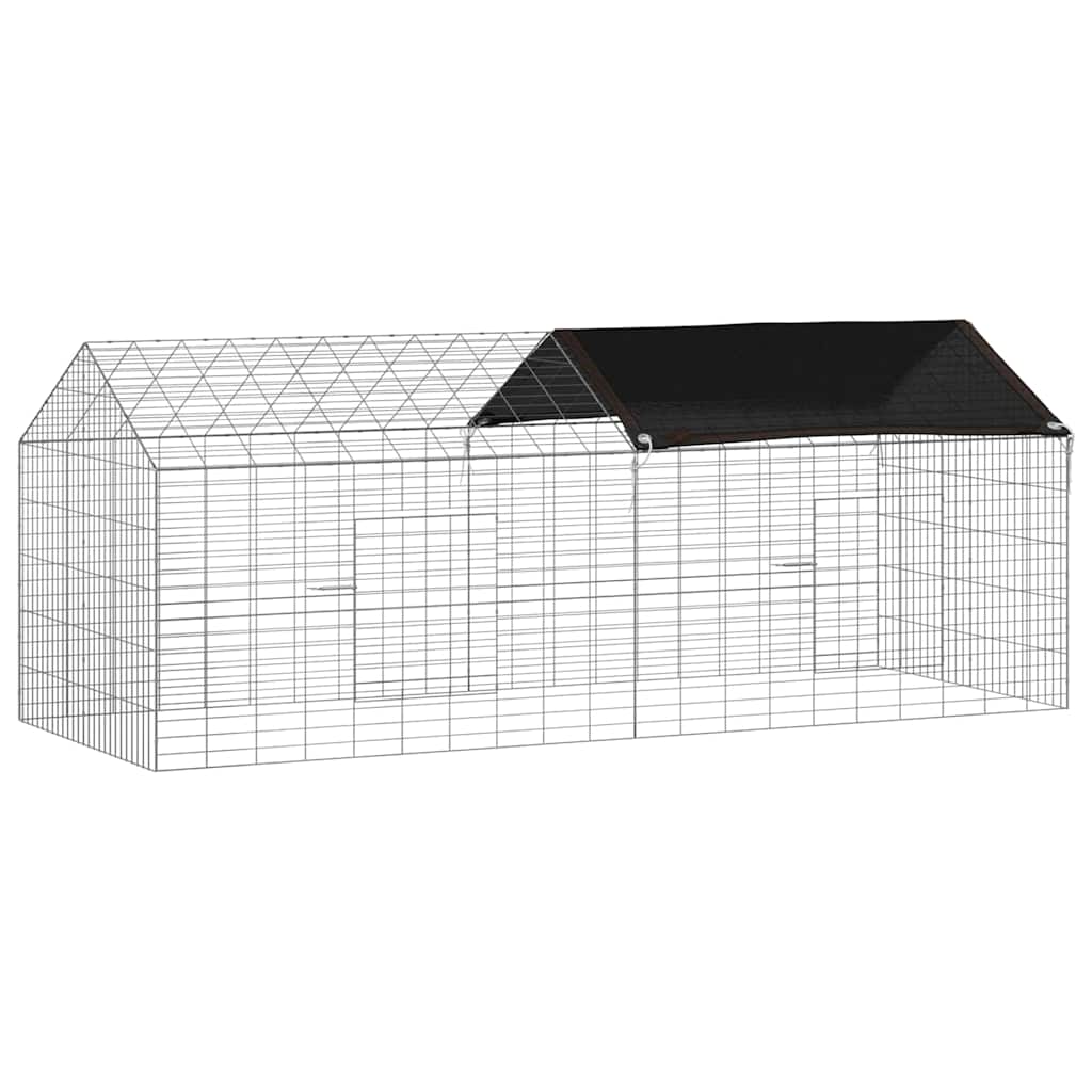 Hasenkäfig Silber 100 x 78 x 78 cm Verzinkter Stahl