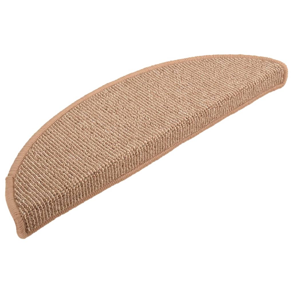 Stufenmatten 15 Stk. 56x17x3 cm Grau Halbrund