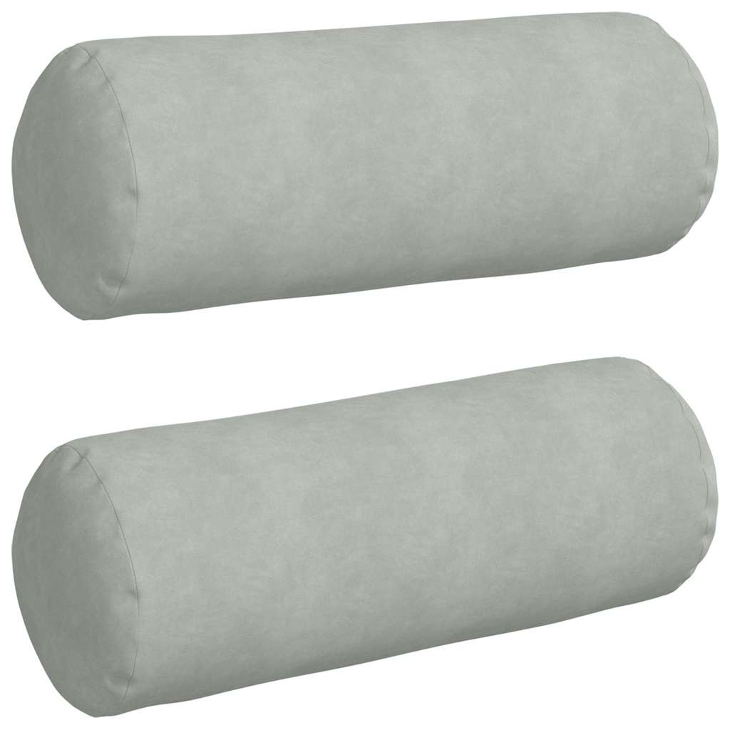 Bolsterkissen 2 Stück Blau Ø 15 x 40 cm Cordstoff