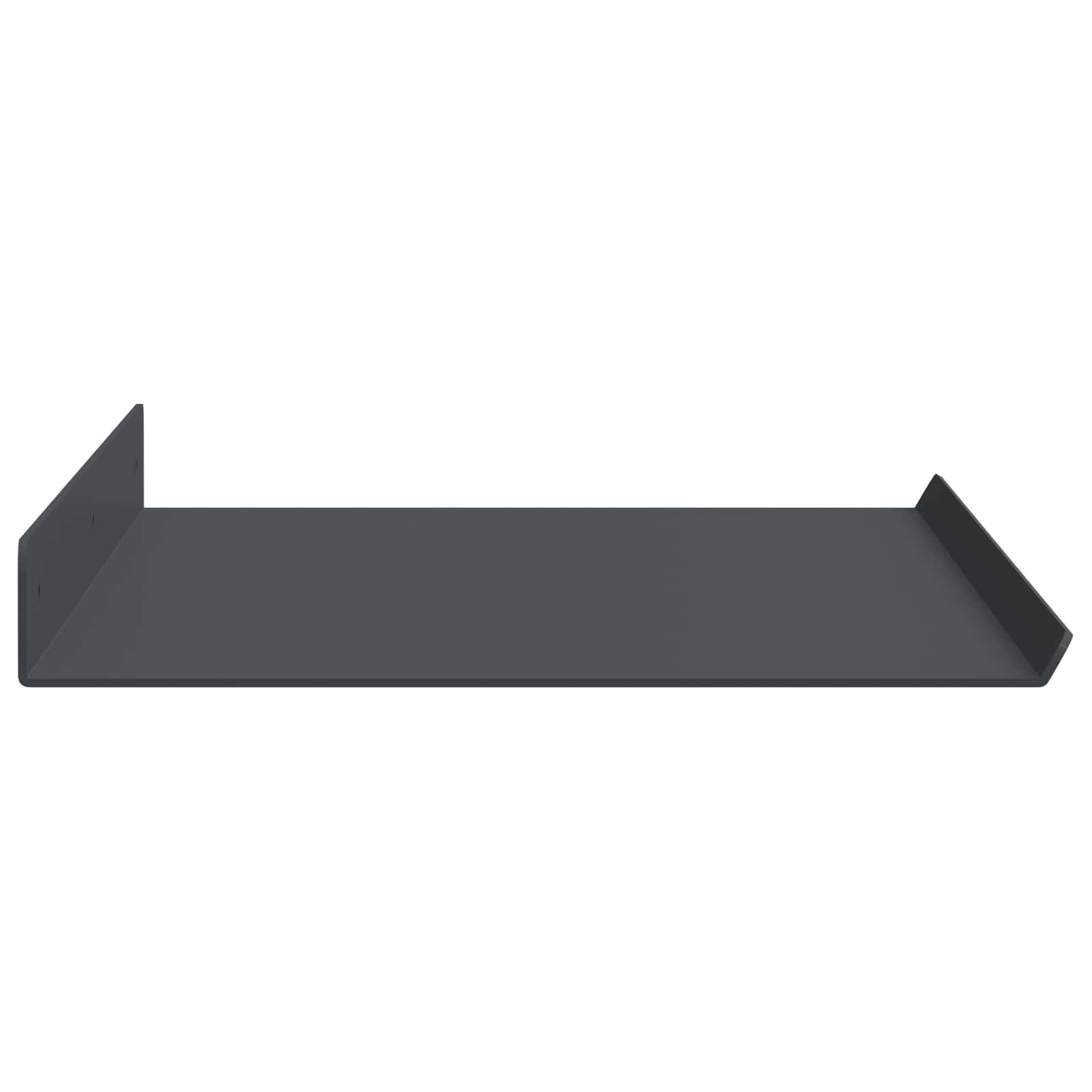 Schwebendes Regal 3 pcs Schwarz 40 x 9 x 2,5 cm Stahl