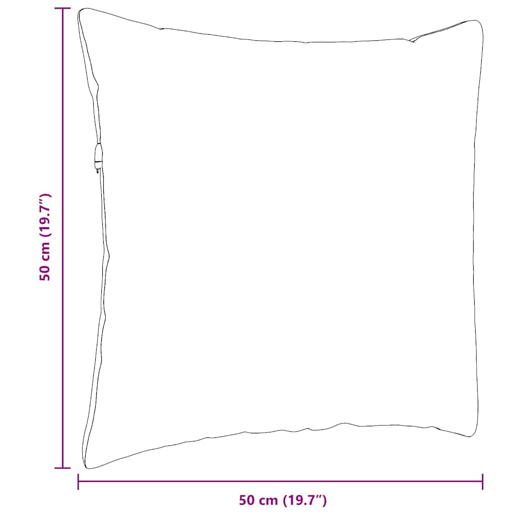Sofakissen 2 Stück Blau 50 x 30 cm Cordstoff