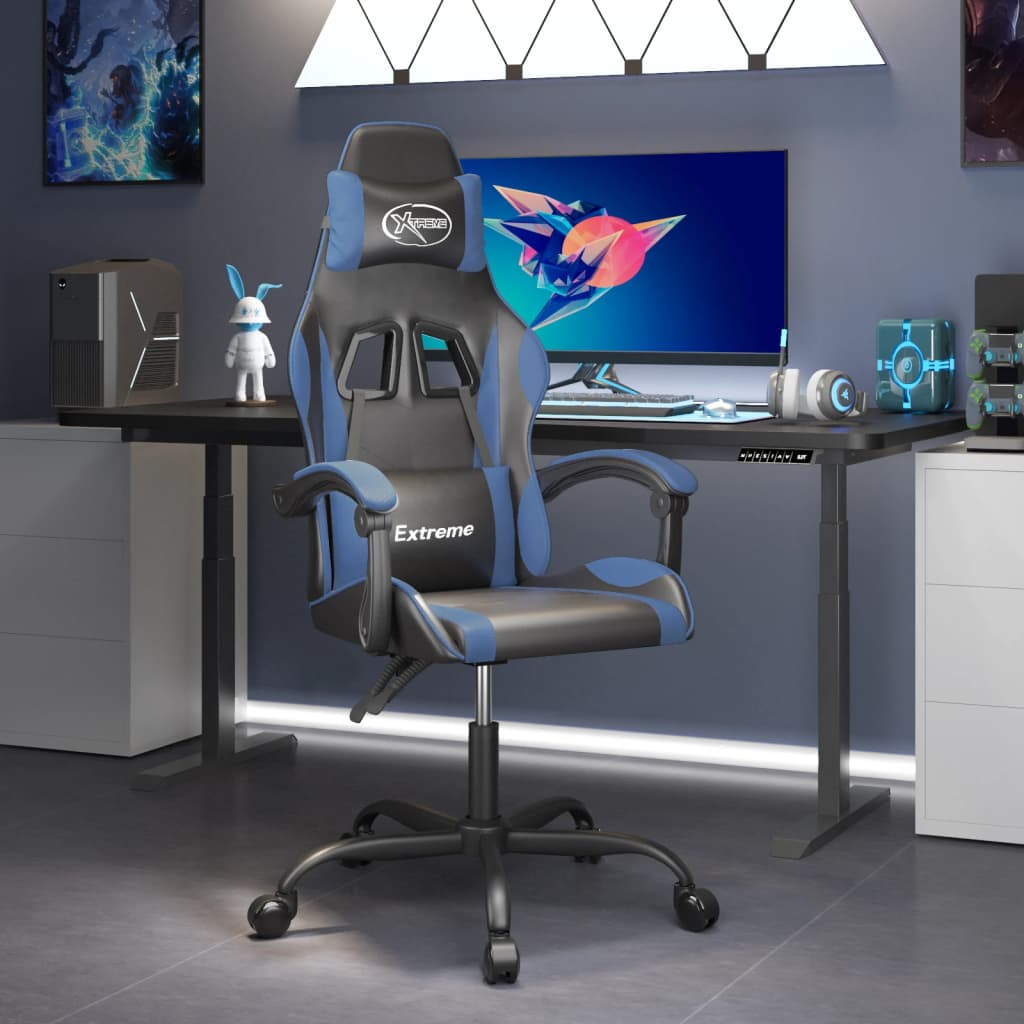 Gaming-Stuhl Schwarz und Golden Kunstleder