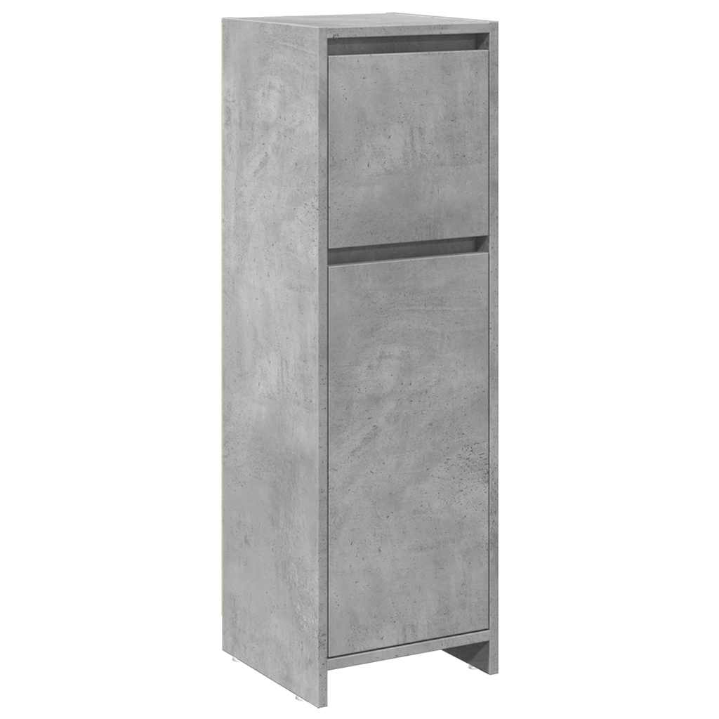 Badezimmerschrank Weiß 30x30x95 cm Holzwerkstoff