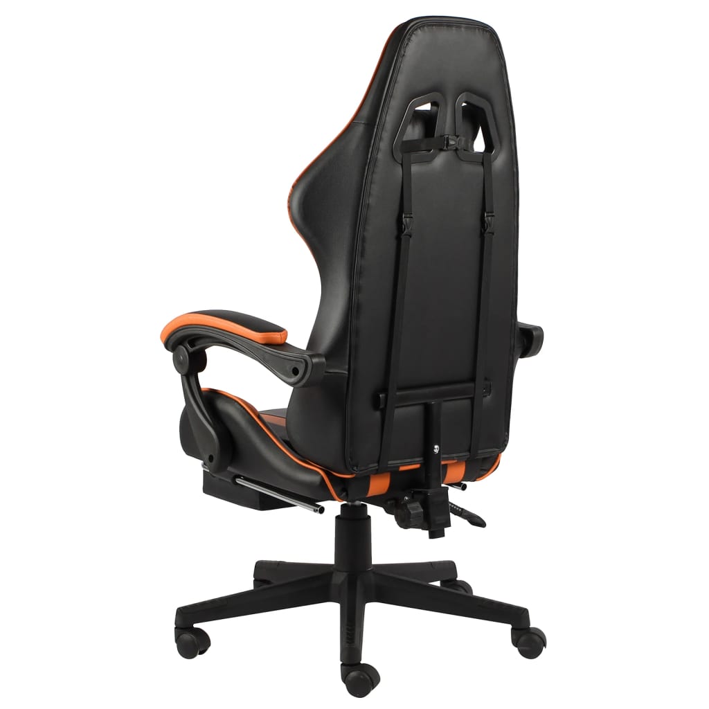 Gaming-Stuhl Schwarz und Blau Kunstleder