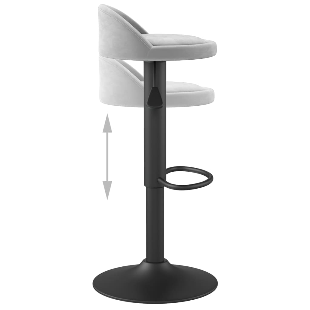 Barhocker Dunkelgrün Samt