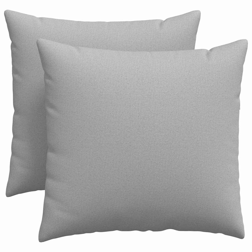 Sofakissen 2 pcs Hellgrau 50 x 30 cm Stoff