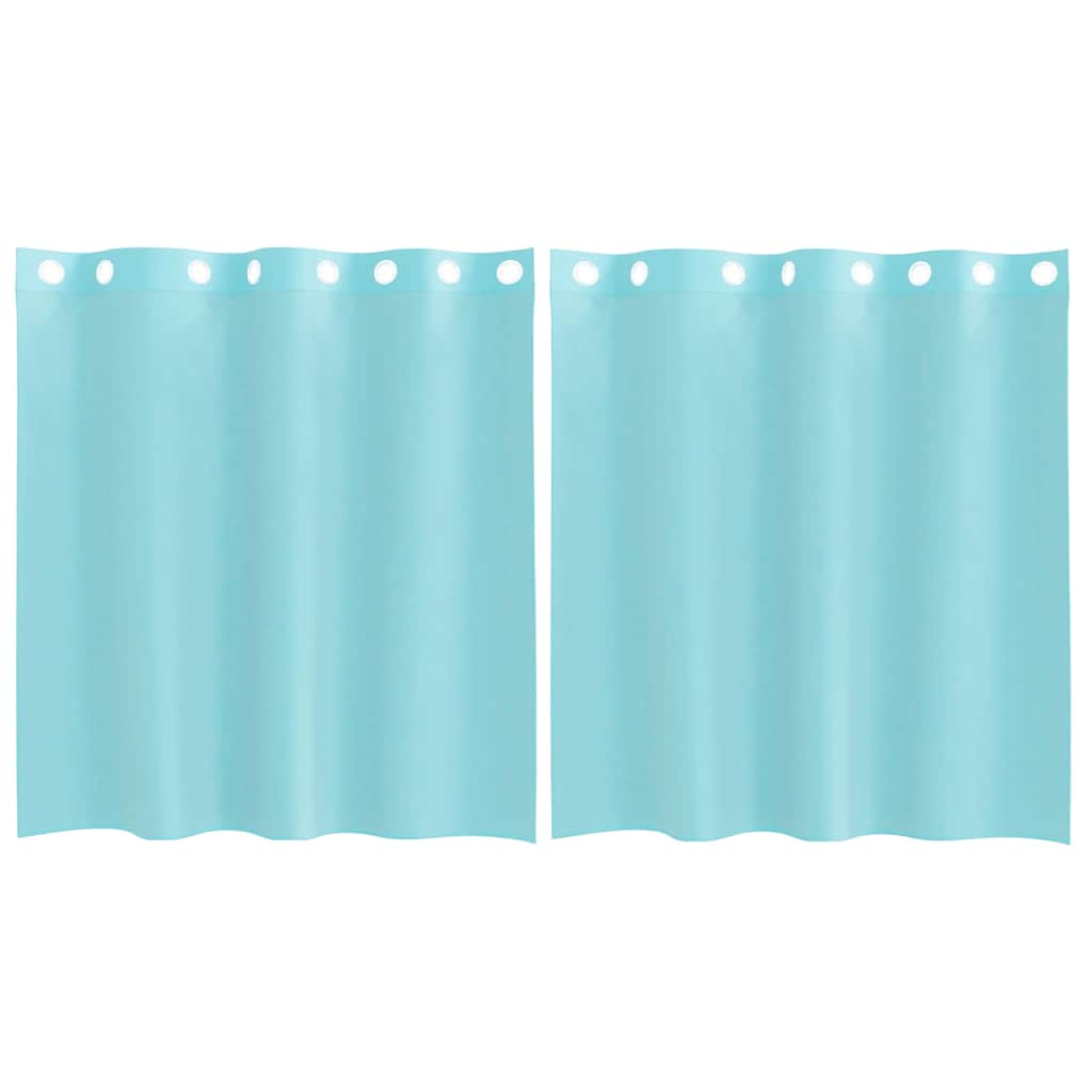 Voile Vorhänge mit Ösen 2 Stk. Apfelgrün 140x140 cm