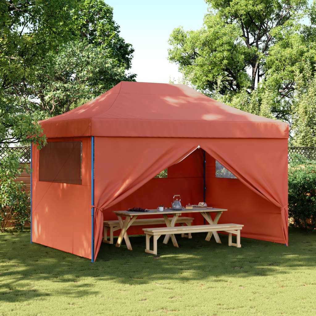 Partyzelt Faltbar Pop-Up Beige 410x279x315 cm