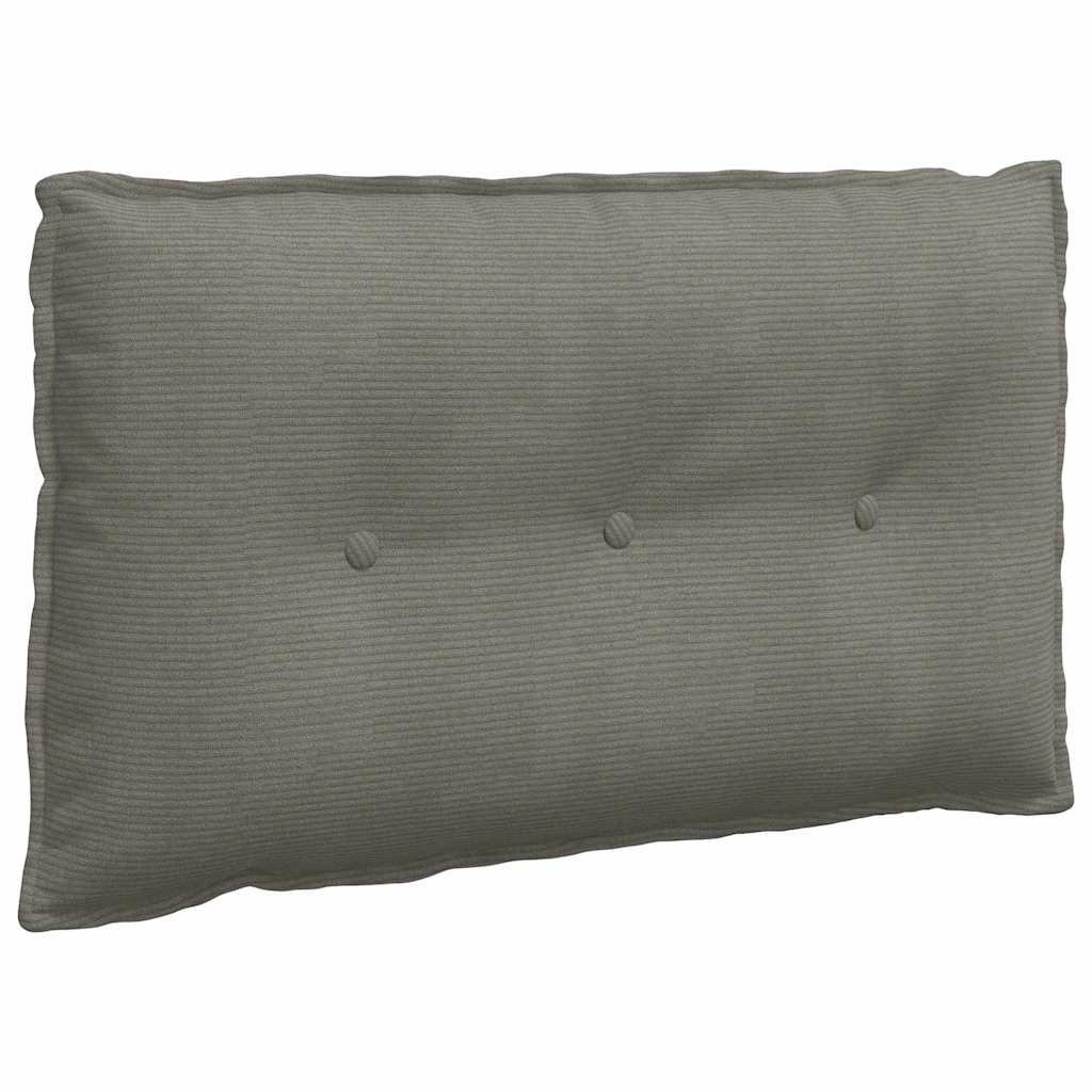Rückenkissen Hellgrau 50 x 45 cm Cordstoff