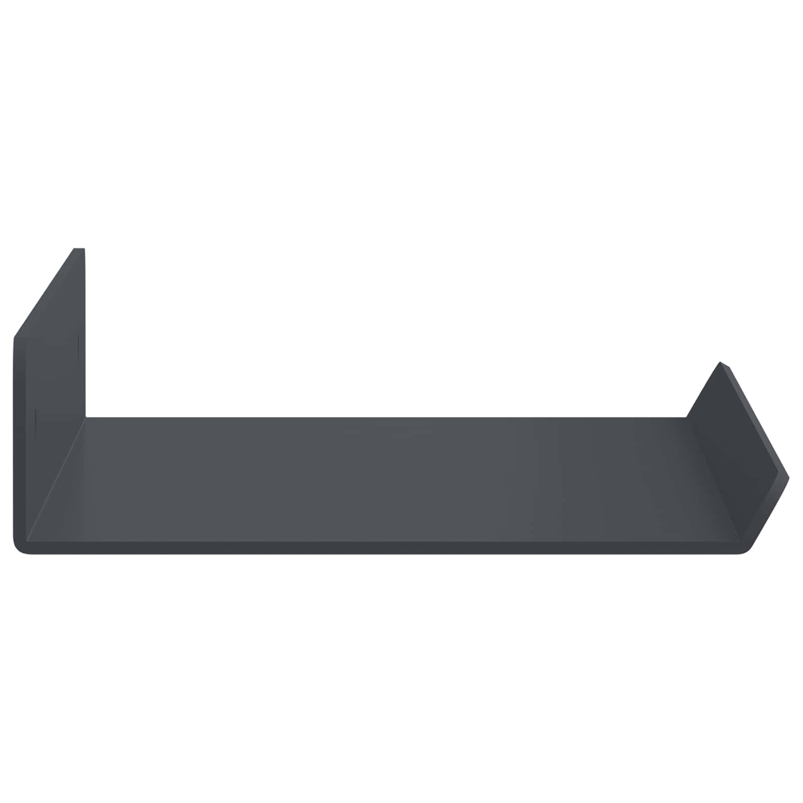 Schwebendes Regal 3 pcs Schwarz 40 x 9 x 2,5 cm Stahl