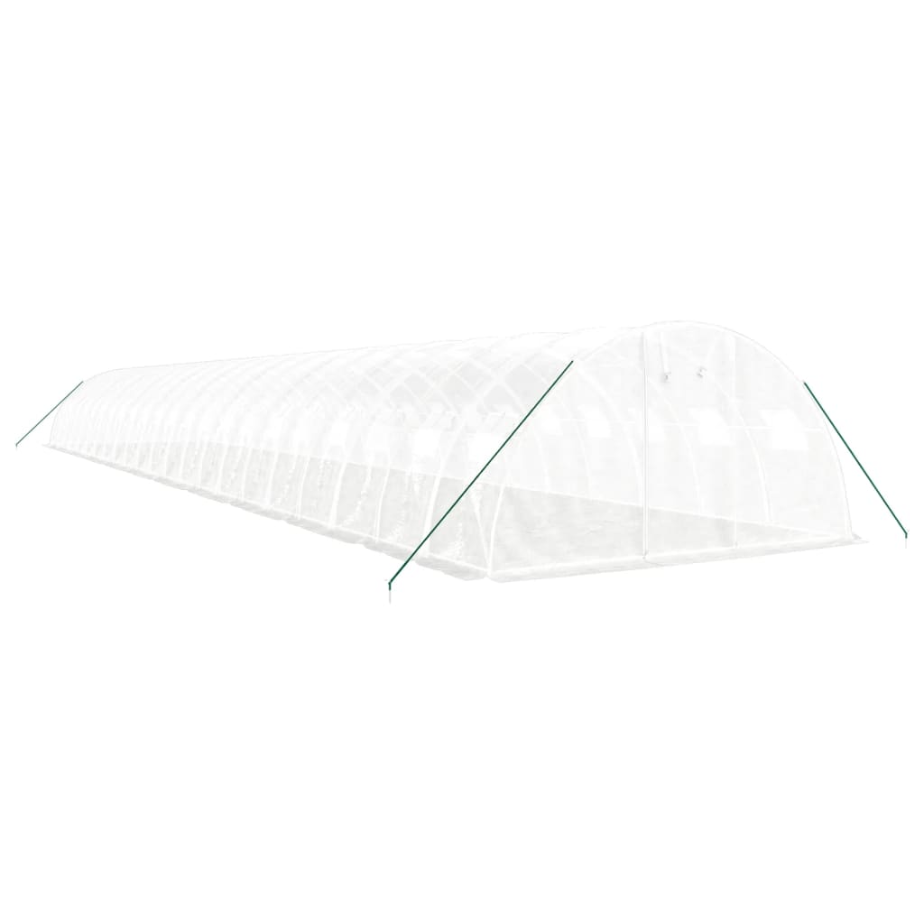 Gewächshaus mit Stahlrahmen Grün 8 m² 4x2x2 m