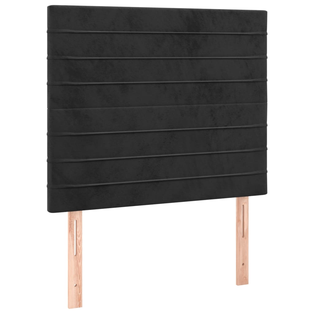 Kopfteil Hellgrau 80x5x118/128 cm Samt