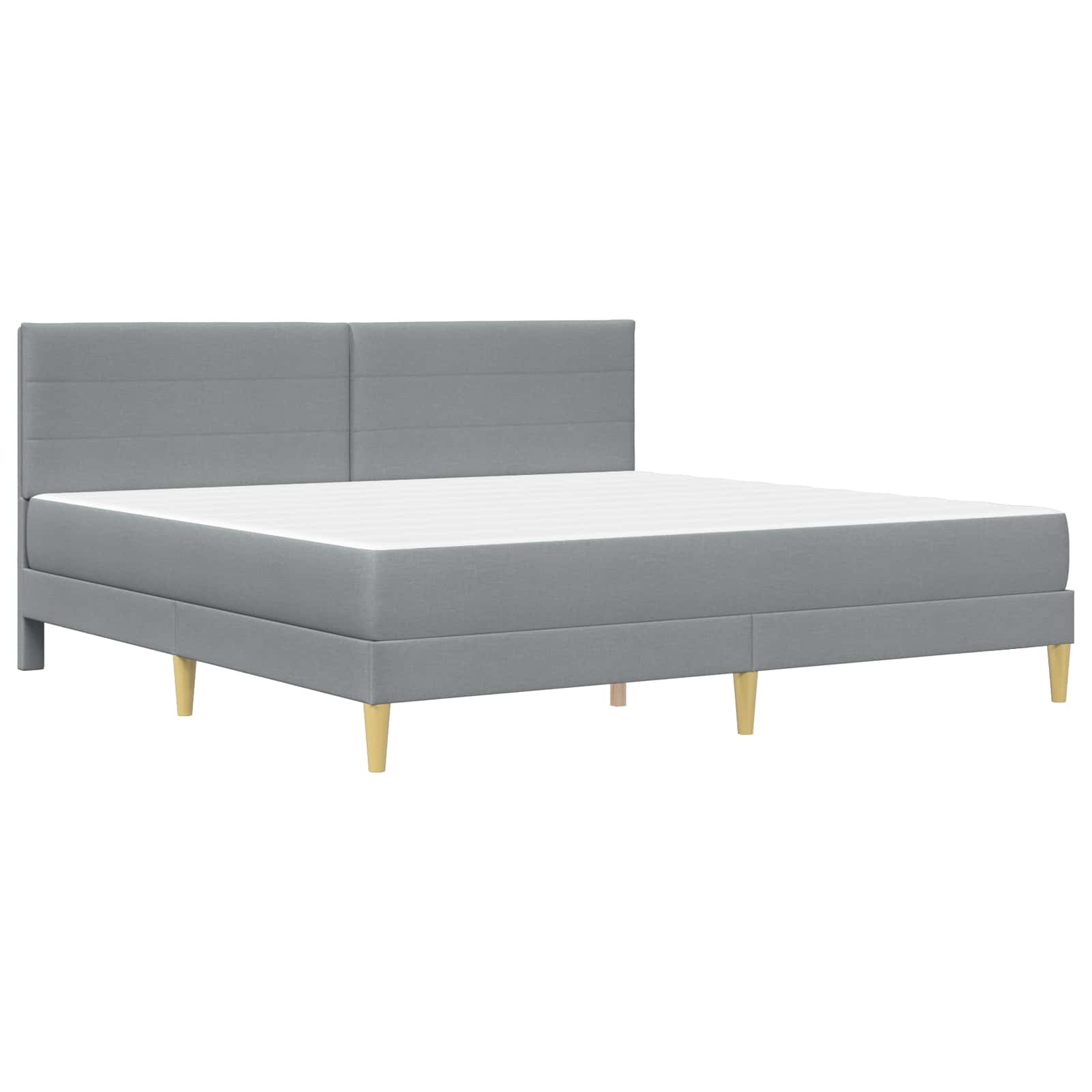 Bettrahmen Hellgrau 80 x 200 cm Polyester