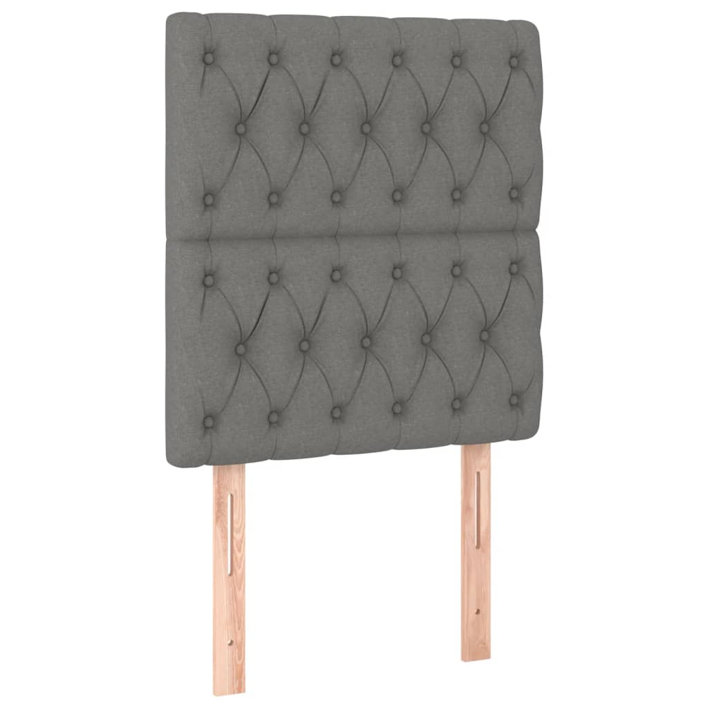 Kopfteil Hellgrau 80x7x118/128 cm Stoff
