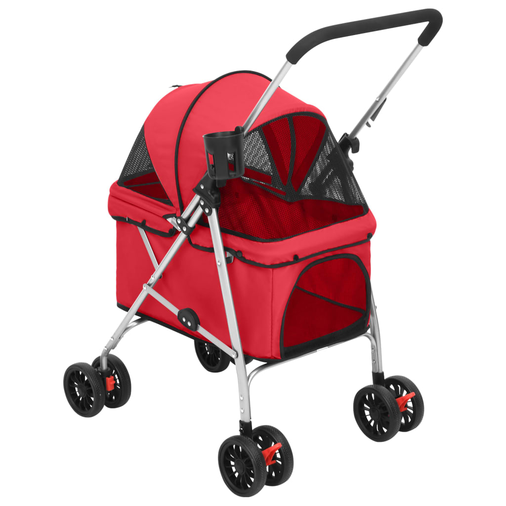 Hundewagen Faltbar Blau 76x50x100 cm Oxford-Gewebe