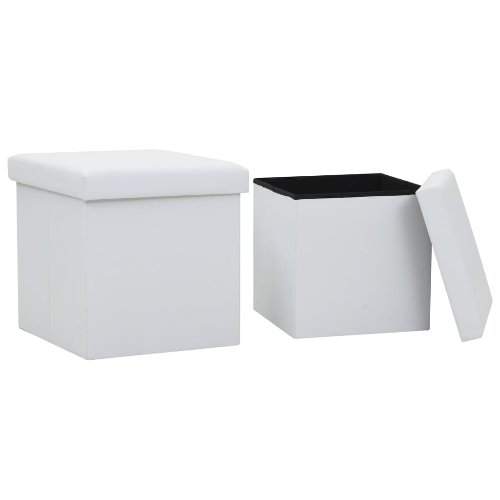 Hocker mit Stauraum Braun PVC