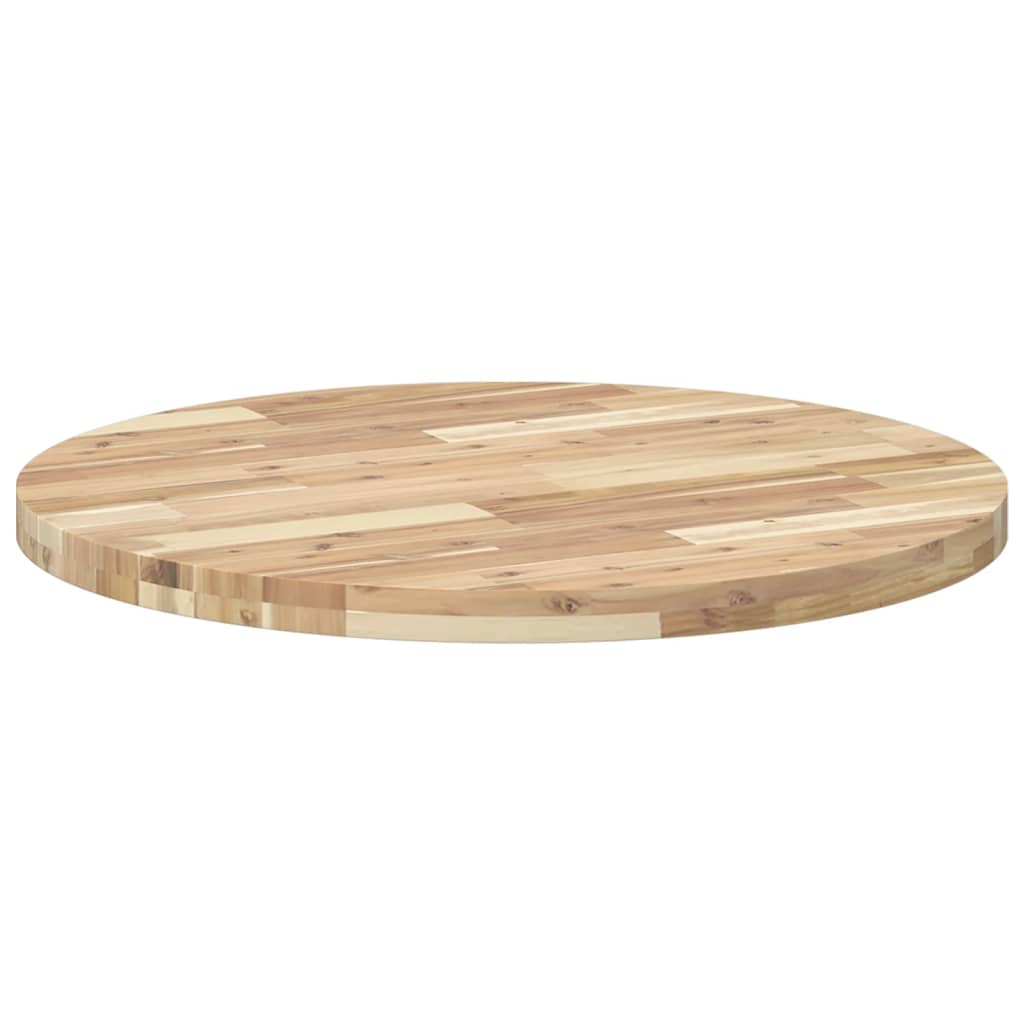 Tischplatte Rund Ø40x2 cm Massivholz Akazie