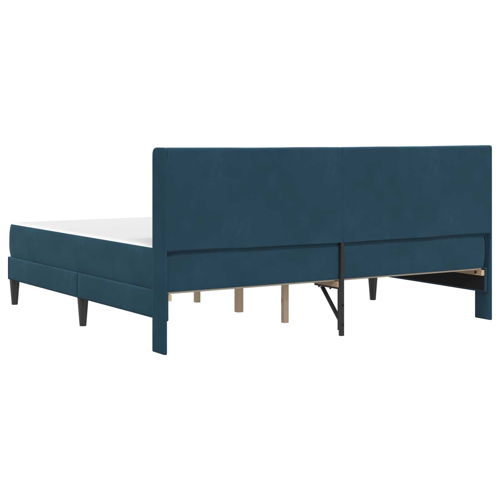 Bettgestell mit Matratze mit Kopfteil Hellgrau 80 x 200 cm Samt