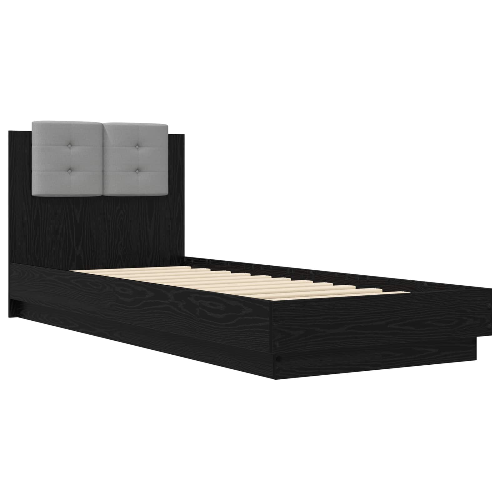 Bettgestell mit Kopfteil Grau Sonoma 180x200 cm Holzwerkstoff