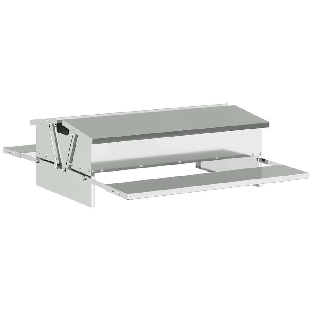 Hühnertretfeeder Schwarz 48,5 x 39,5 x 19 cm