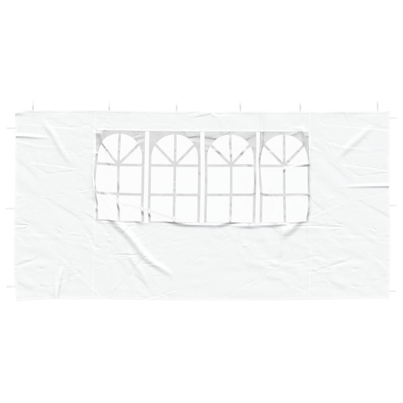 Party Zelt Seitenteil 2 pcs 300 x 195 cm Rot PE und Stahl