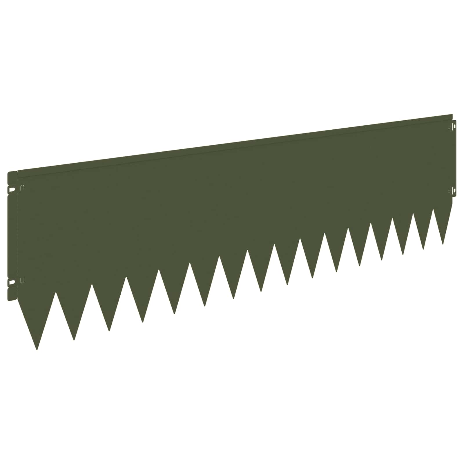 Raseneinfassung 10 pcs 103 x 10 cm Stahl Schwarz