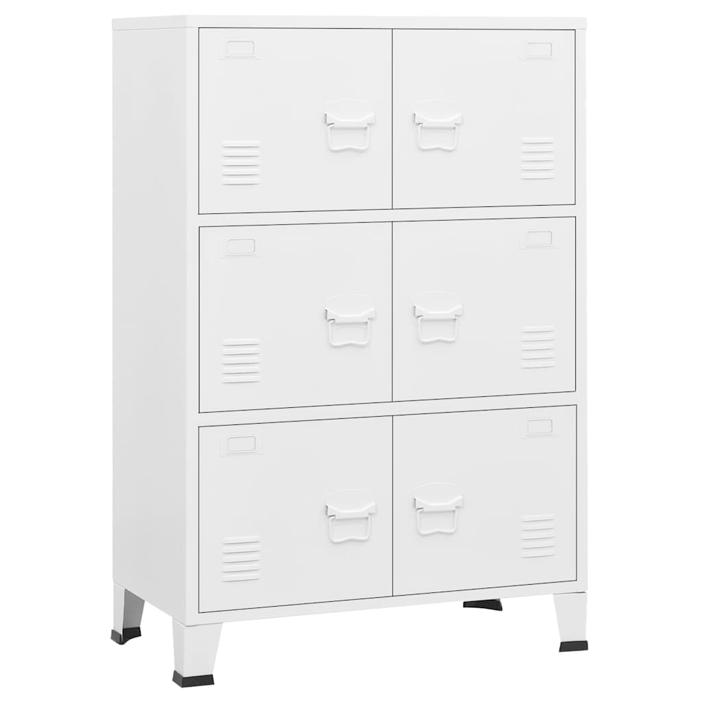 Lagerschrank Industrial Schwarz 75x40x80 cm Stahl