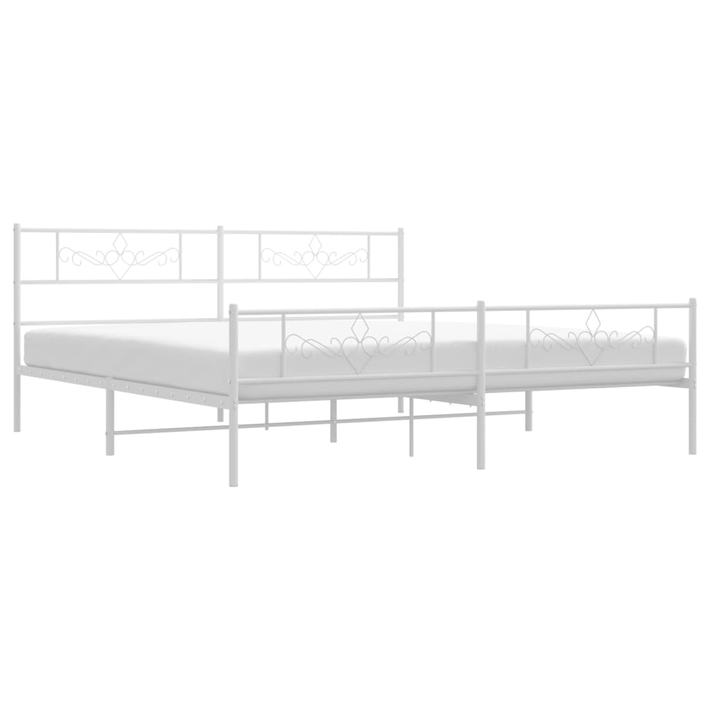 Bettgestell mit Kopfteil Metall Schwarz 100x190 cm
