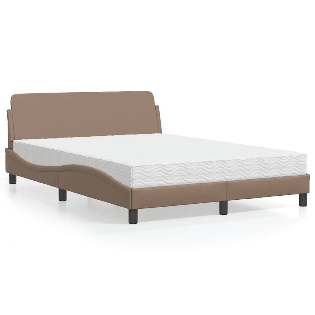 Bett mit Matratze "Dover" Schwarz 80x200 cm Kunstleder