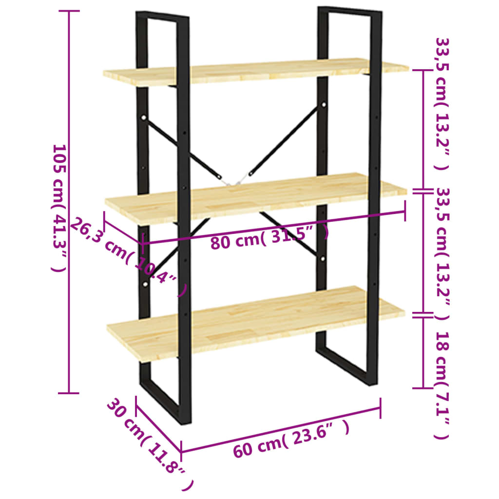 Bücherregal Weiß 80x30x105 cm Holzwerkstoff