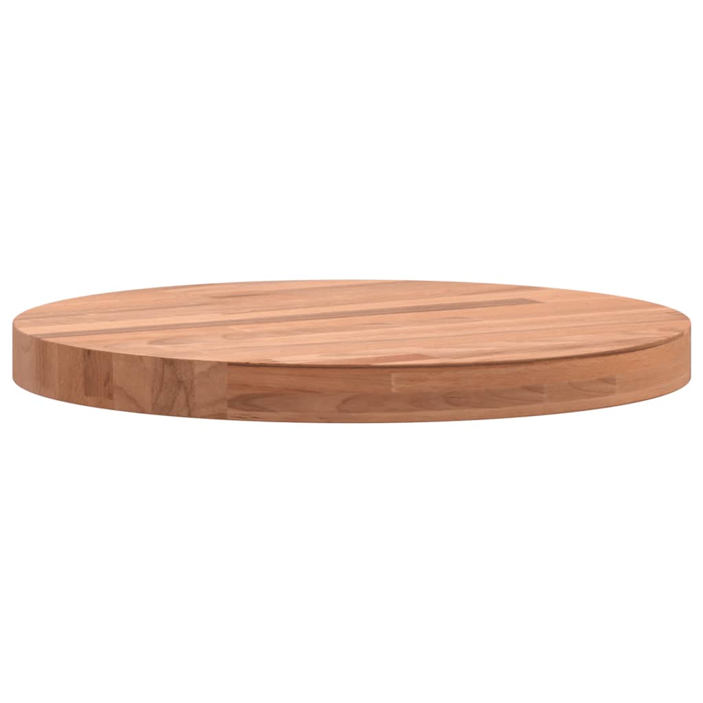 Tischplatte Ø30x1,5 cm Rund Massivholz Buche