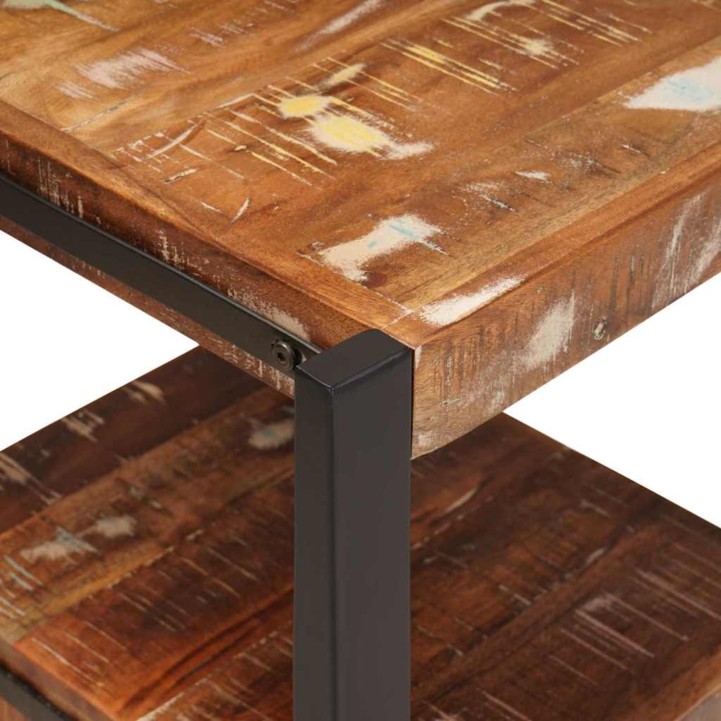 Ankleidehaken mit Regal Braun 40 x 40 x 90 cm Massivholz Mango